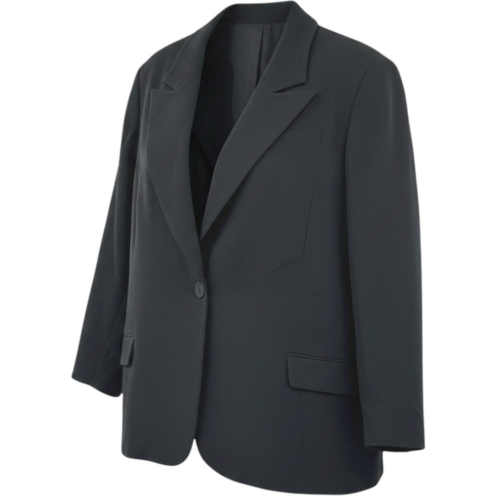 Wms Plus 4X Oversized Blazer Black Peaked Lapel Power Suit Sergio Hudson Target